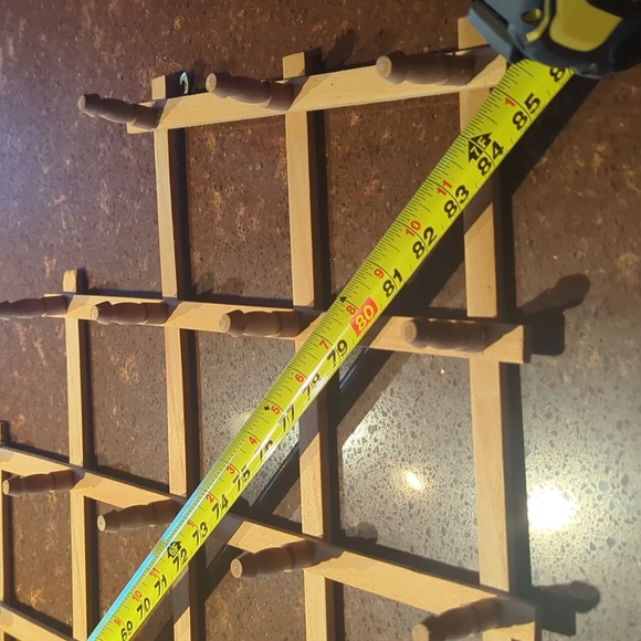 75 Peg Vintage Accordion Hanger, Wall Mount, 1970's, Scarf, Hat, Decorative Hook - Picture 3 of 7